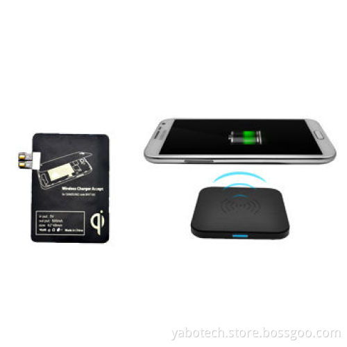 2013 wholesales portable micro USB QI wireless charger receiver for Samsung Galaxy Note II N7100